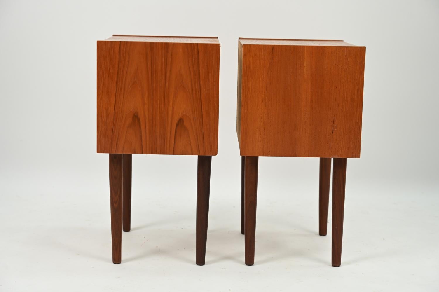 Pair of Erik Brouer Danish Mid-Century Teak Nighstands / End Tables 2