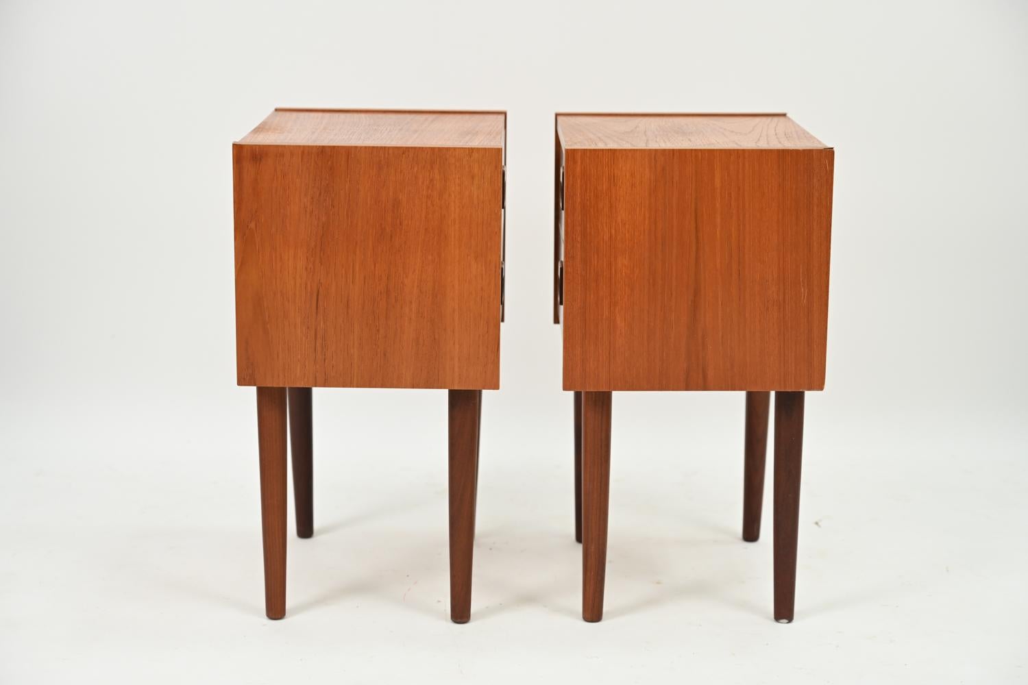 Pair of Erik Brouer Danish Mid-Century Teak Nighstands / End Tables 4