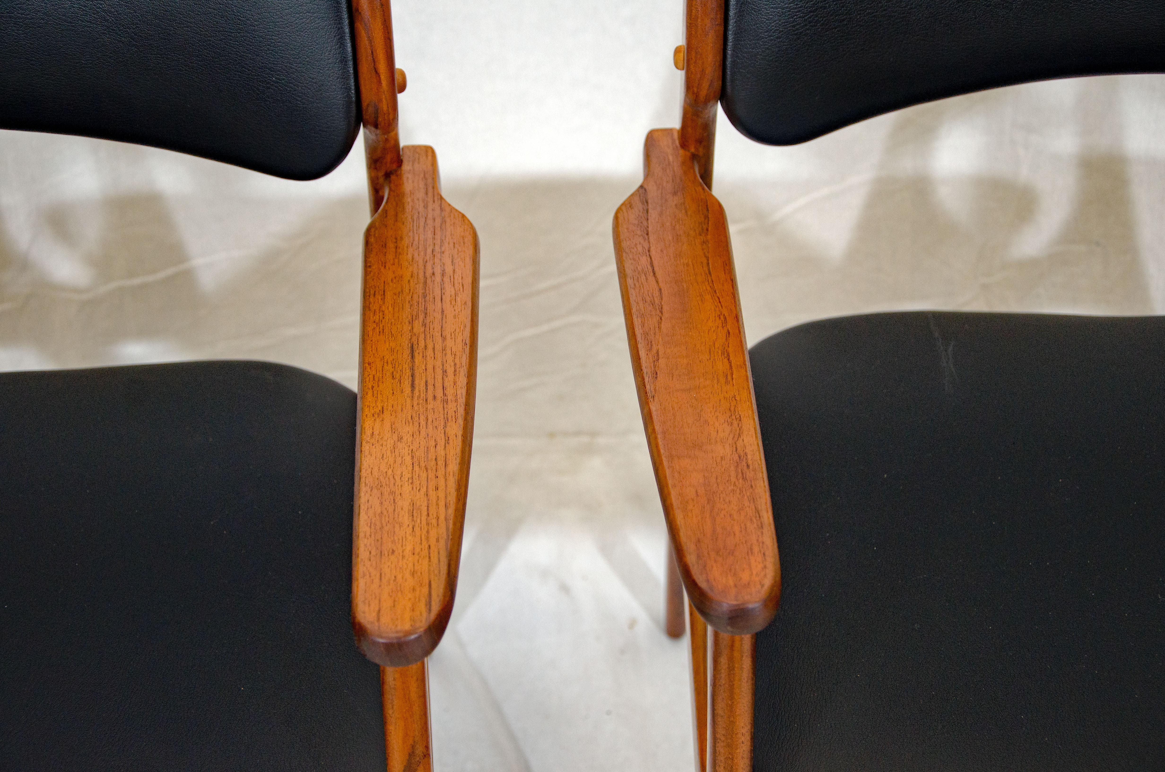 Pair of Erik Buck (Buch) Arm Chairs, Office Chairs 3