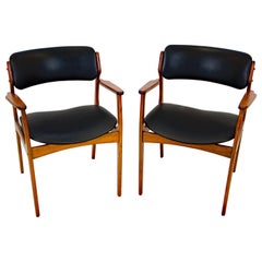 Pair of Erik Buck (Buch) Arm Chairs, Office Chairs