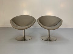 Pair of Erik Jorgensen "Apollo" EJ 96 Chairs - In Mid-Grey Alcantara