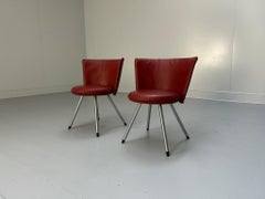 Pair of Erik Jorgensen "EJ 11" Cocktail Chairs - In Oxblood Leather