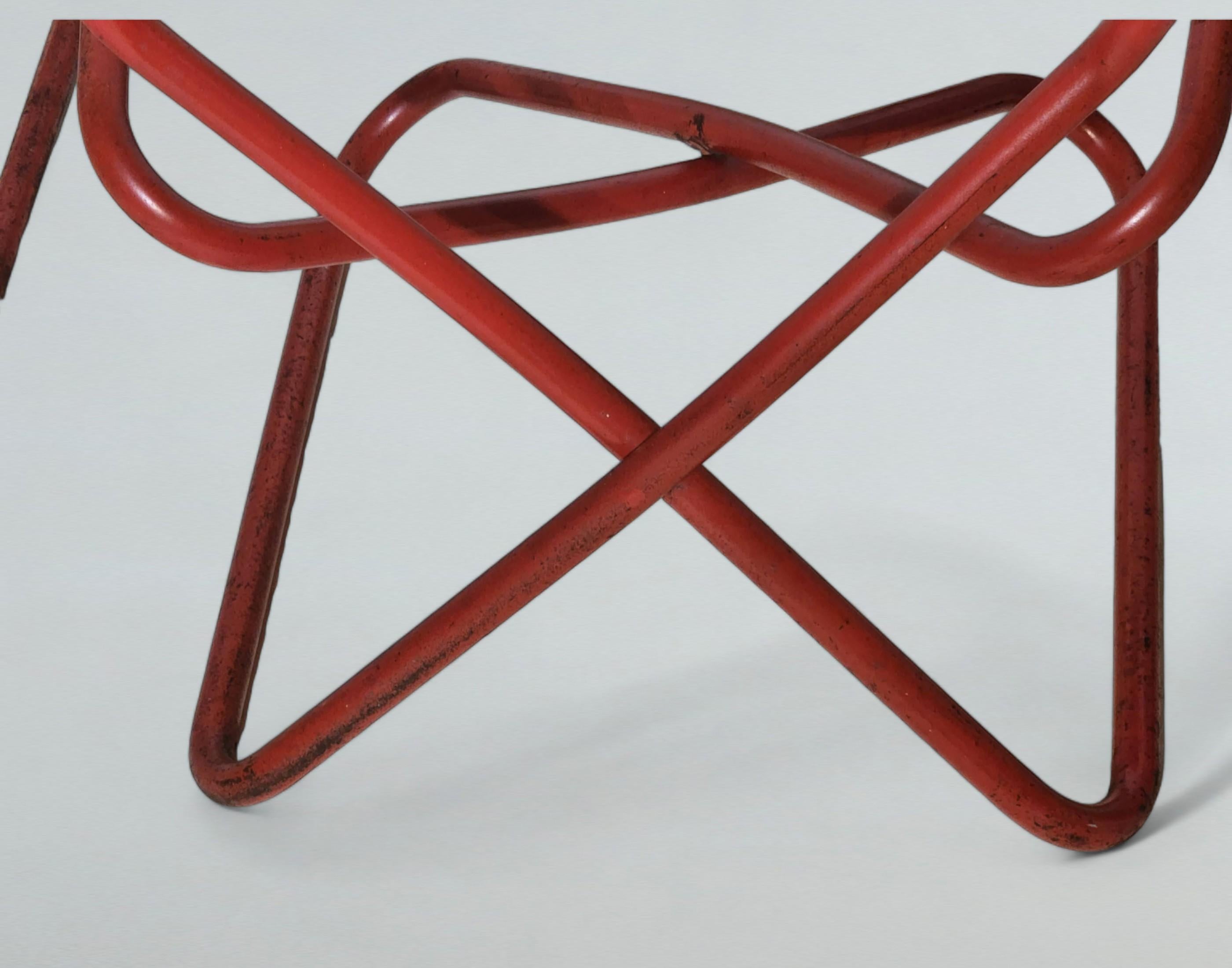 Cast Pair of Erik Magnussen Red Z Easy Chairs Torben Ørskov, Denmark, 1960s For Sale