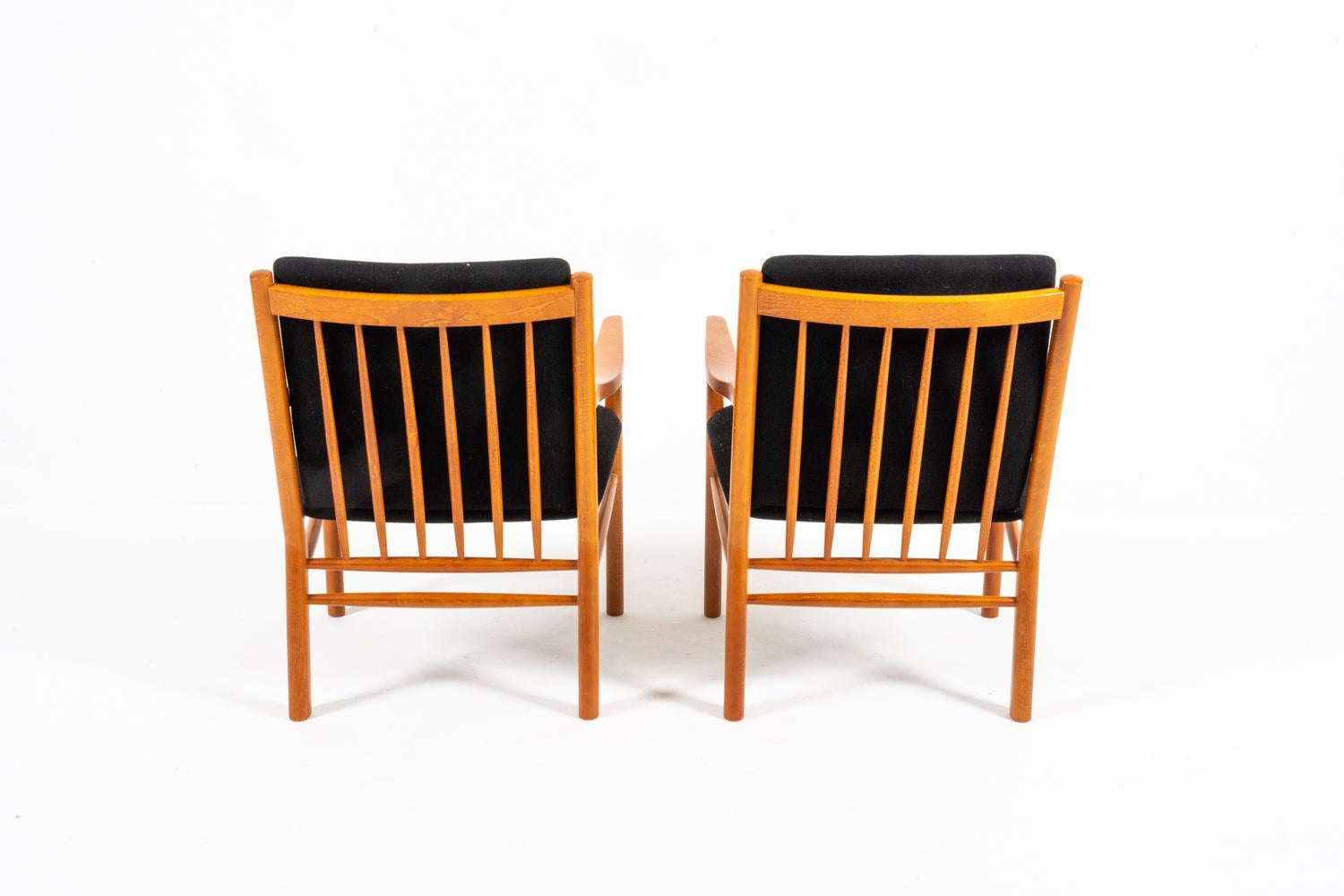 Pair of Erik Ole Jørgensen for Kvist Møbler J-147 Armchairs 3