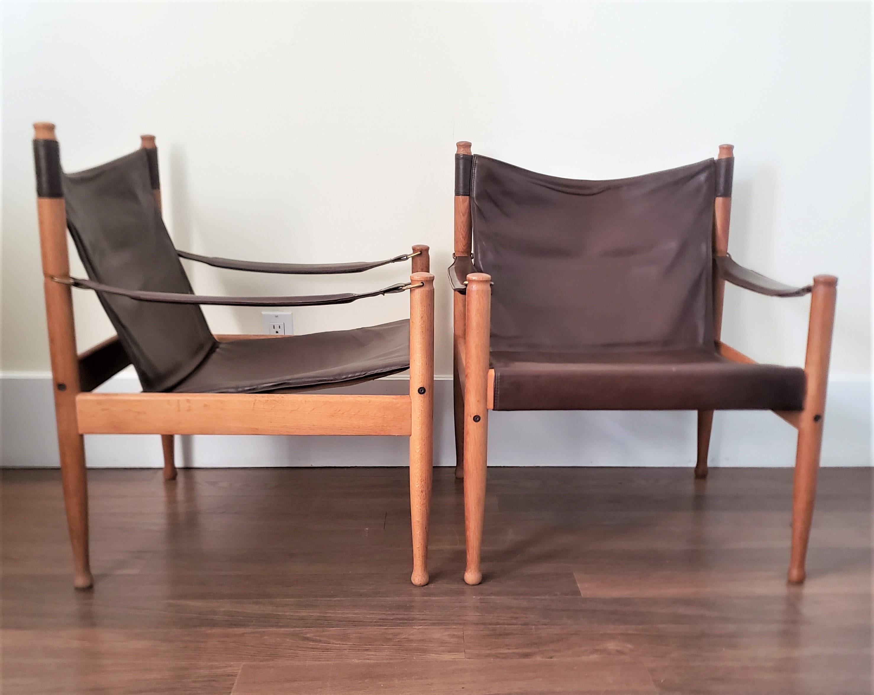 Mid-Century Modern Pair of Erik Worts for Niels Eilersen Danish 