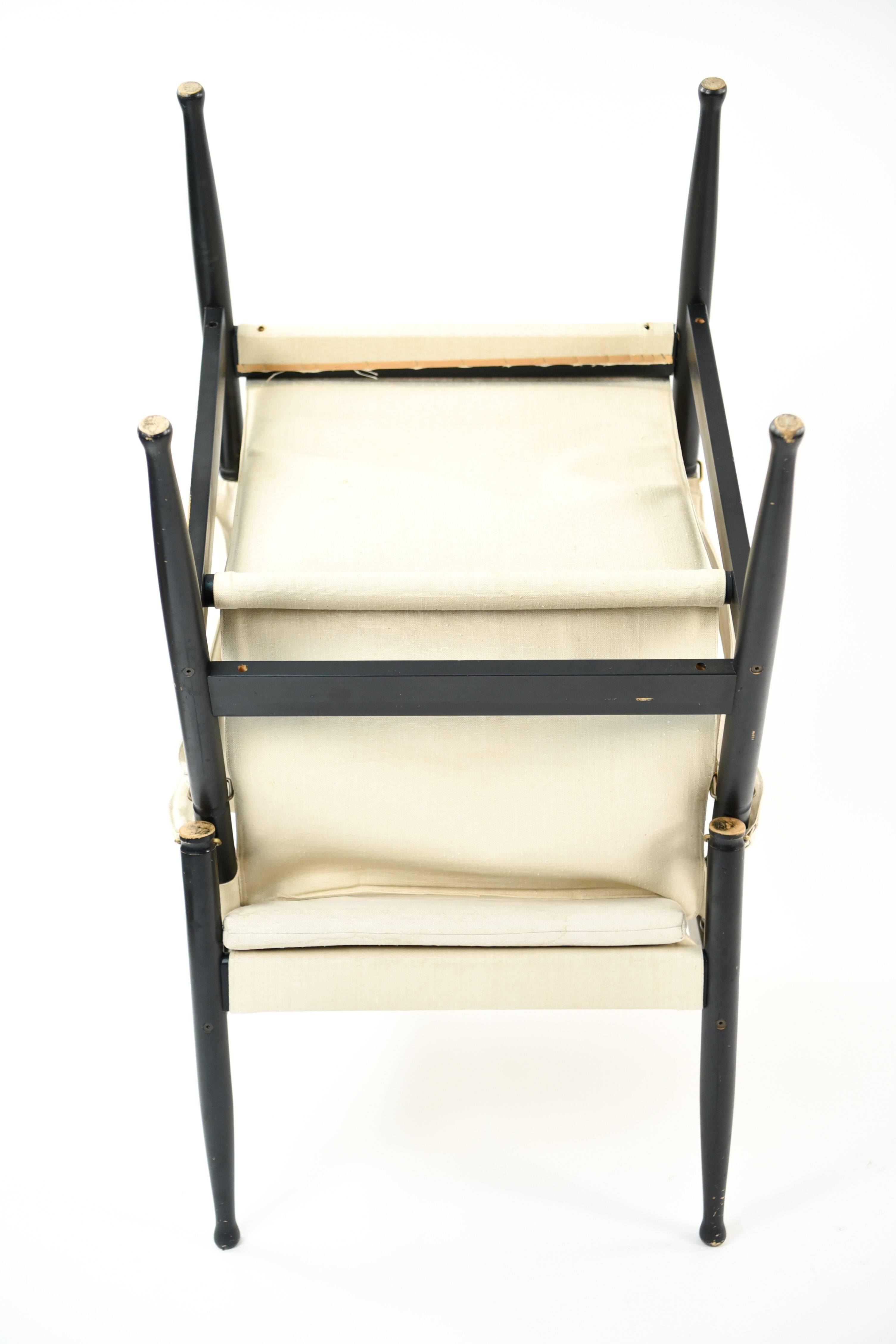 Pair of Erik Wørts for Niels Eilersen Model 30 Safari Chairs 9