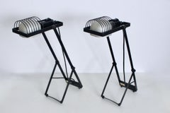 Juego de dos lámparas de mesa «Sintesi» de Ernesto Gismondi para Artemide, en blanco y negro