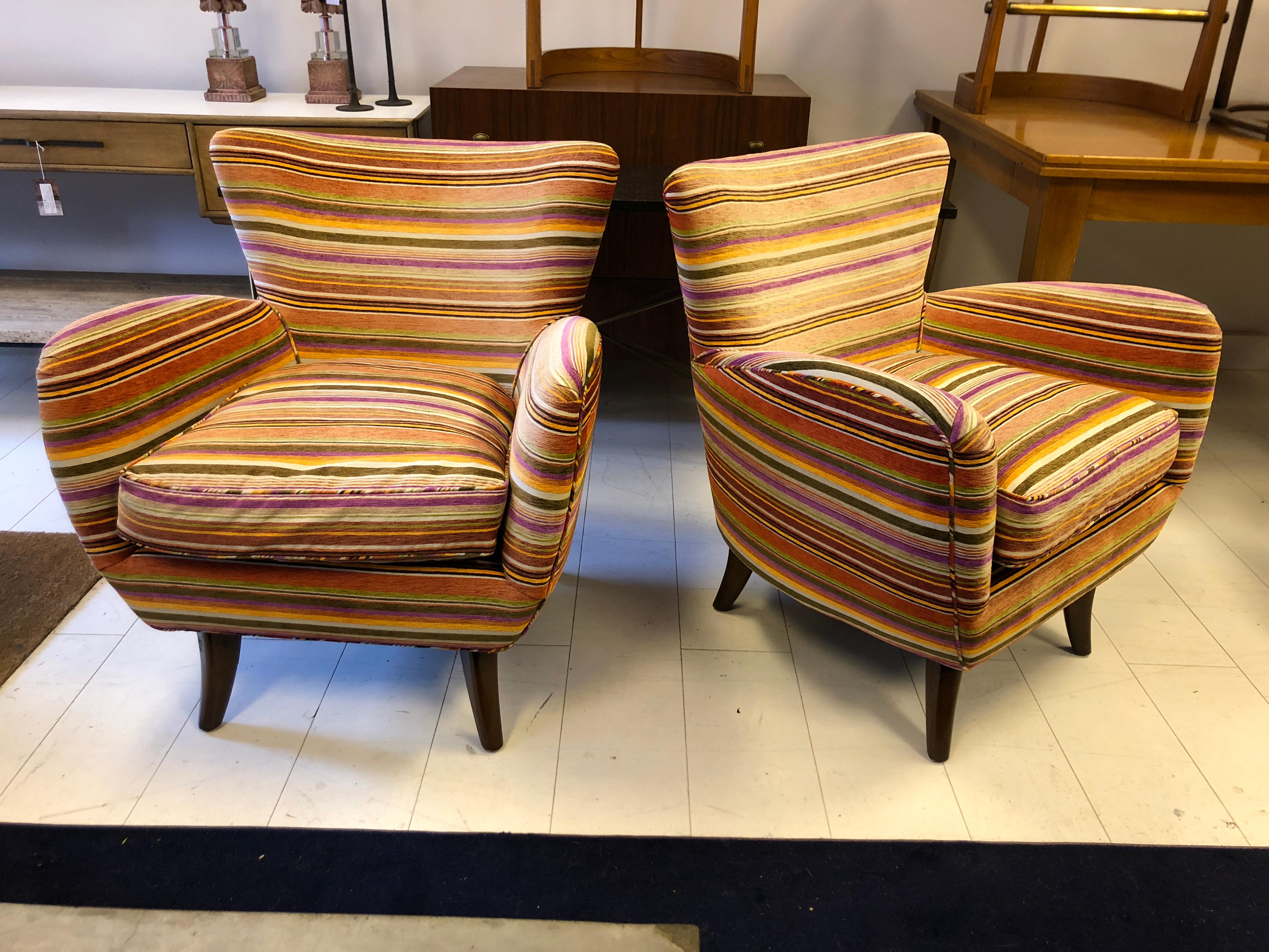 Pair of Ernst Schwadron Club Chairs In Good Condition In Brooklyn, NY