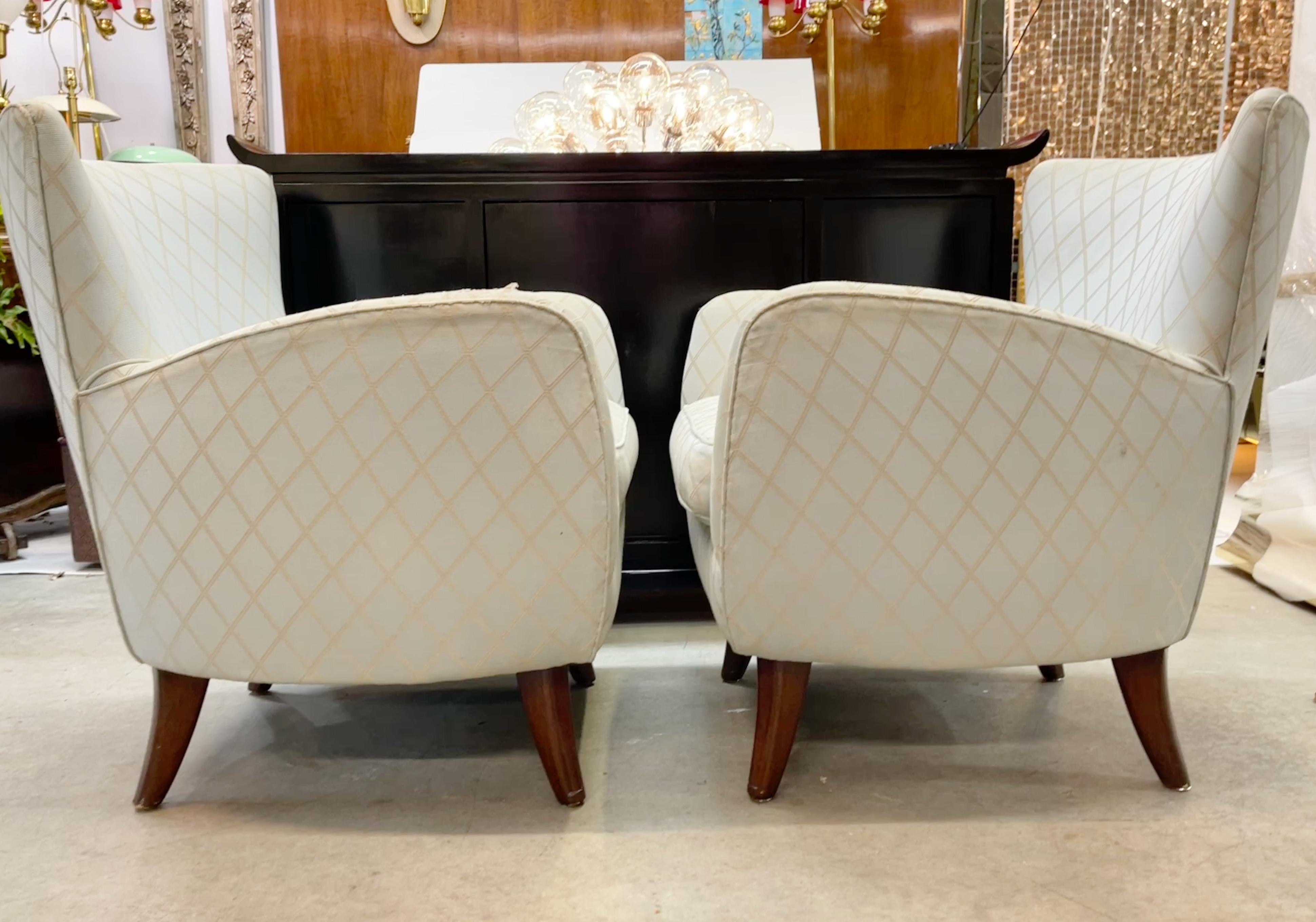 Pair of Ernst Schwadron Lounge Chairs In Fair Condition For Sale In Hanover, MA