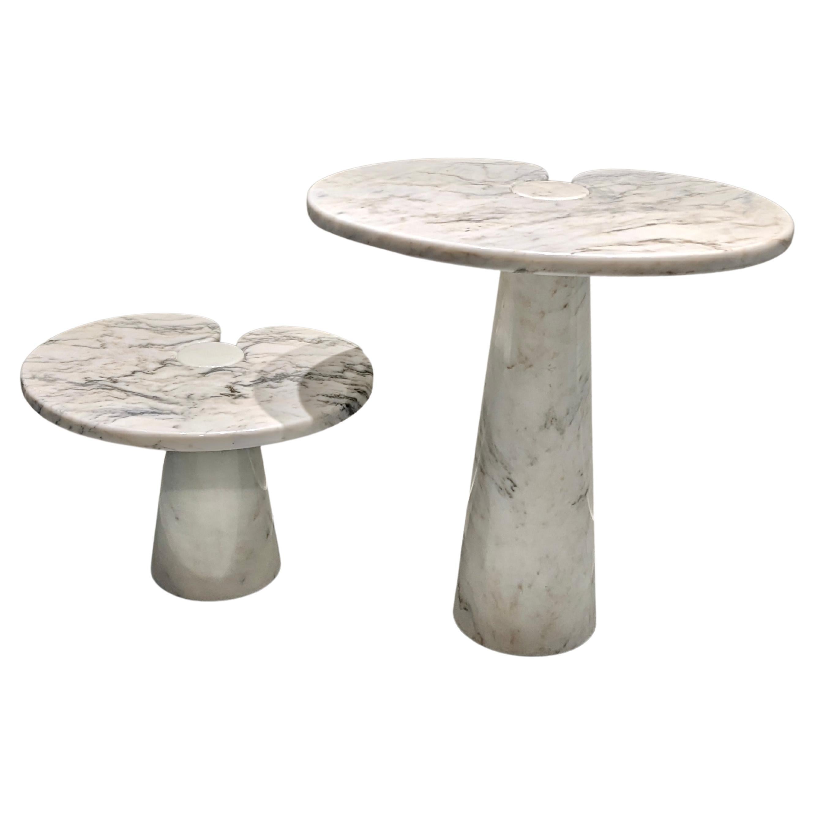 Pair of "Eros" Tables by Angelo Mangiarotti for Skipper For Sale