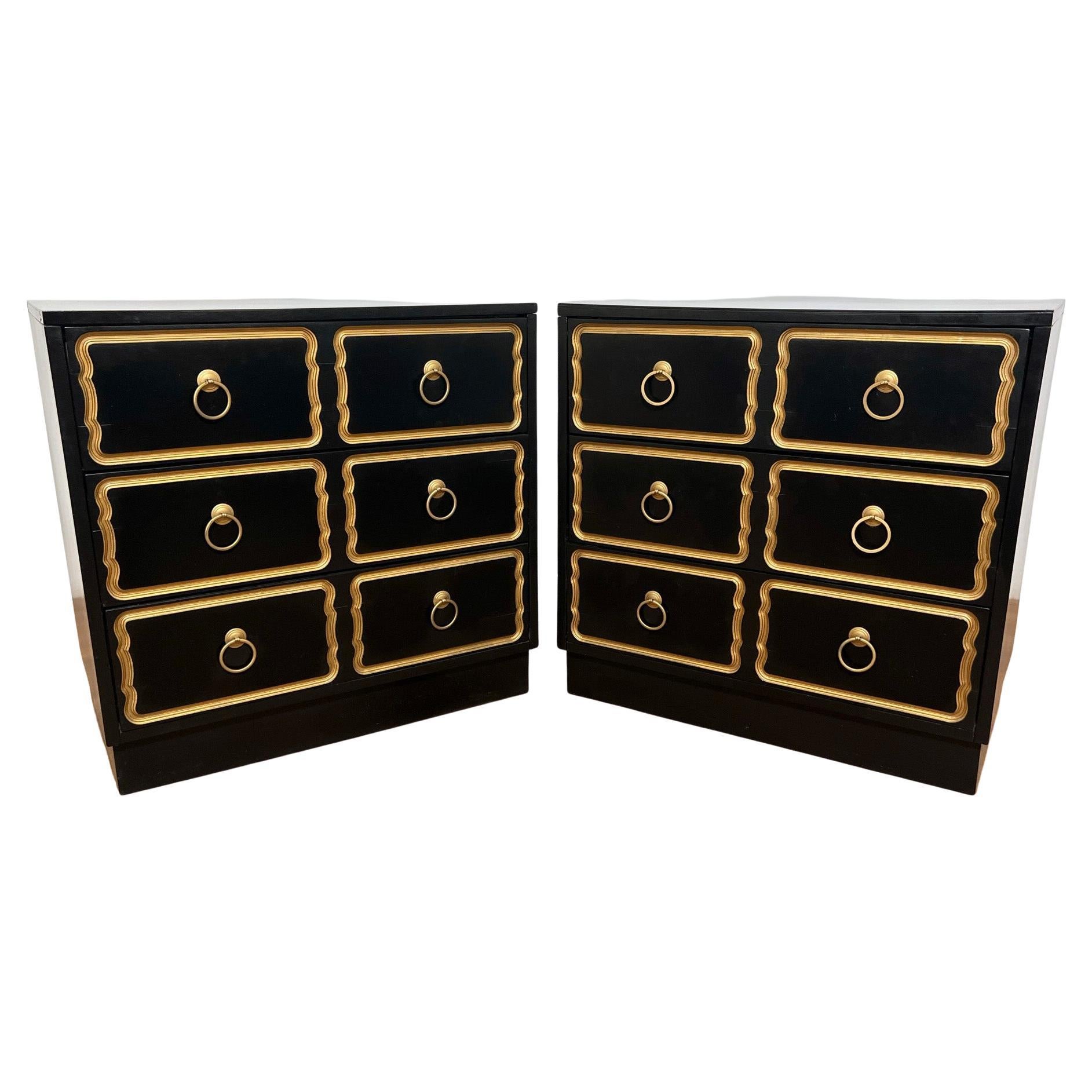 Pair of "Espana" Chests in the Manner of Dorothy Draper, circa 1950s