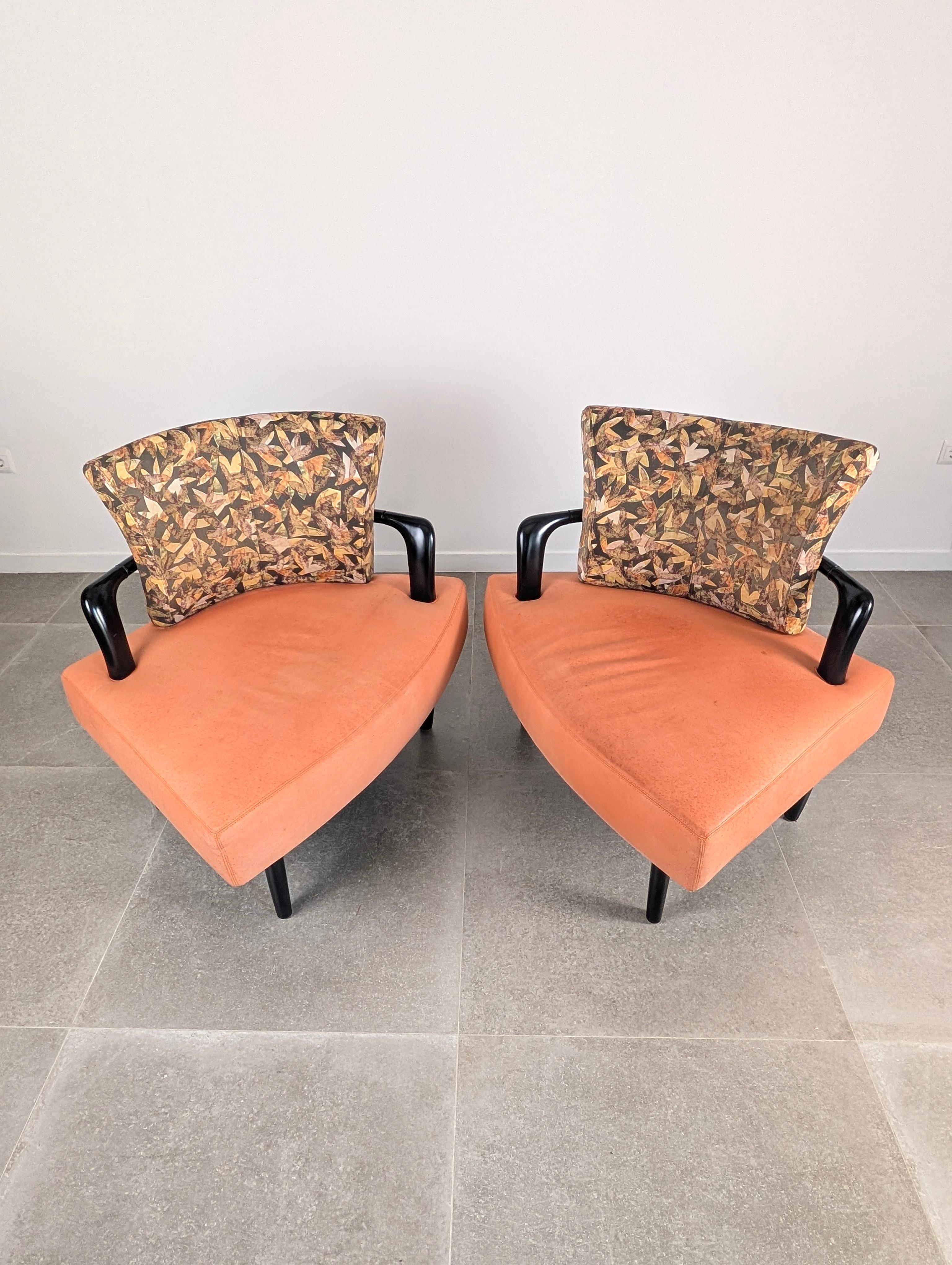 Pair of Esprit Modular Lounge Chairs by Brunati & Zerbaro, 1980s For Sale 8