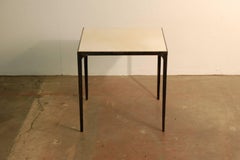 Beistelltische „Esquisse“ aus Pergament und Schmiedeeisen von Design Frres, Paar