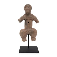 Pair of Etched Dogu-Style Terracotta Figures