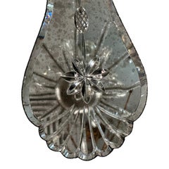 Pair of Etched Mirror Sconces