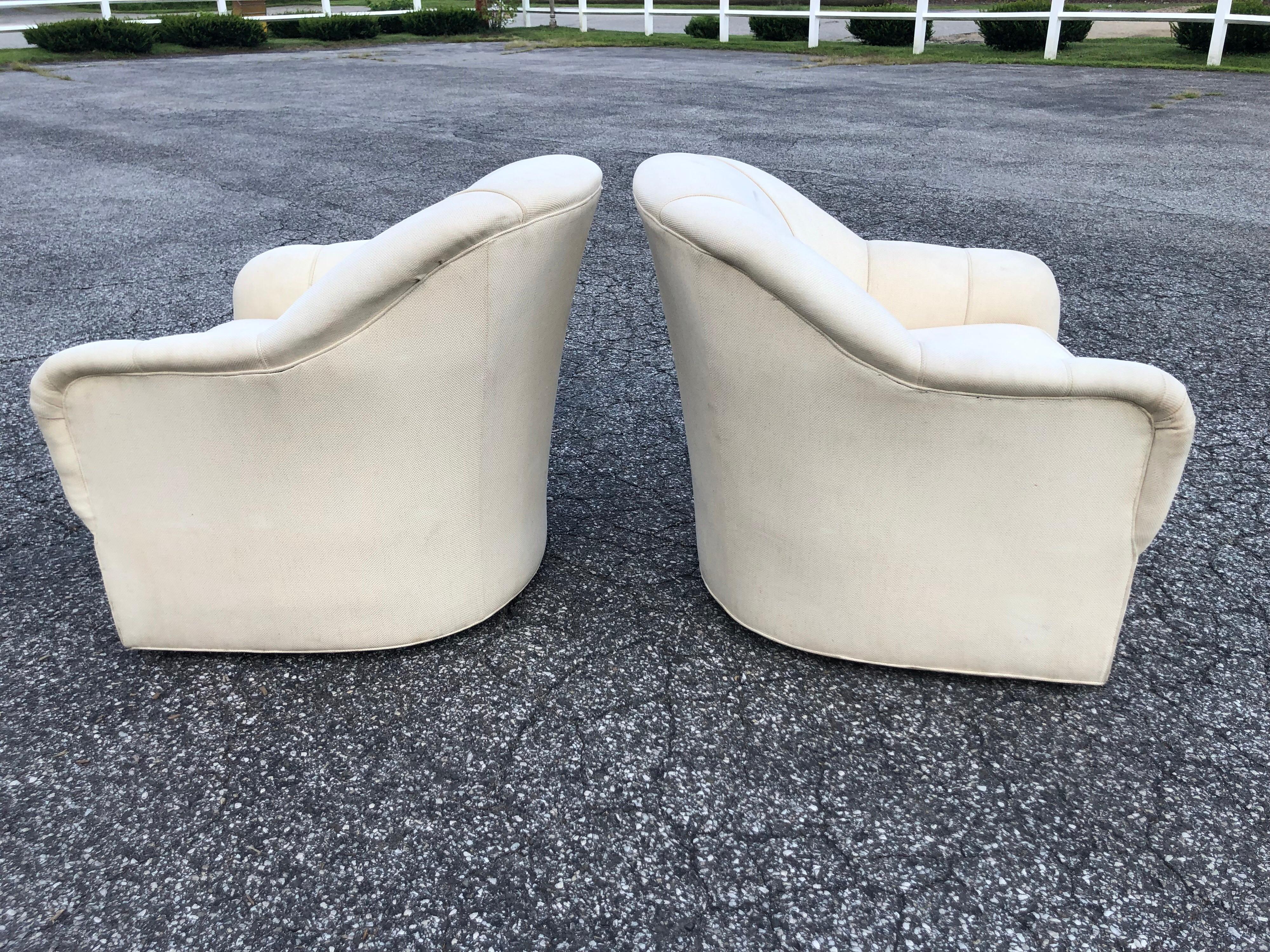 ethan allen swivel club chairs