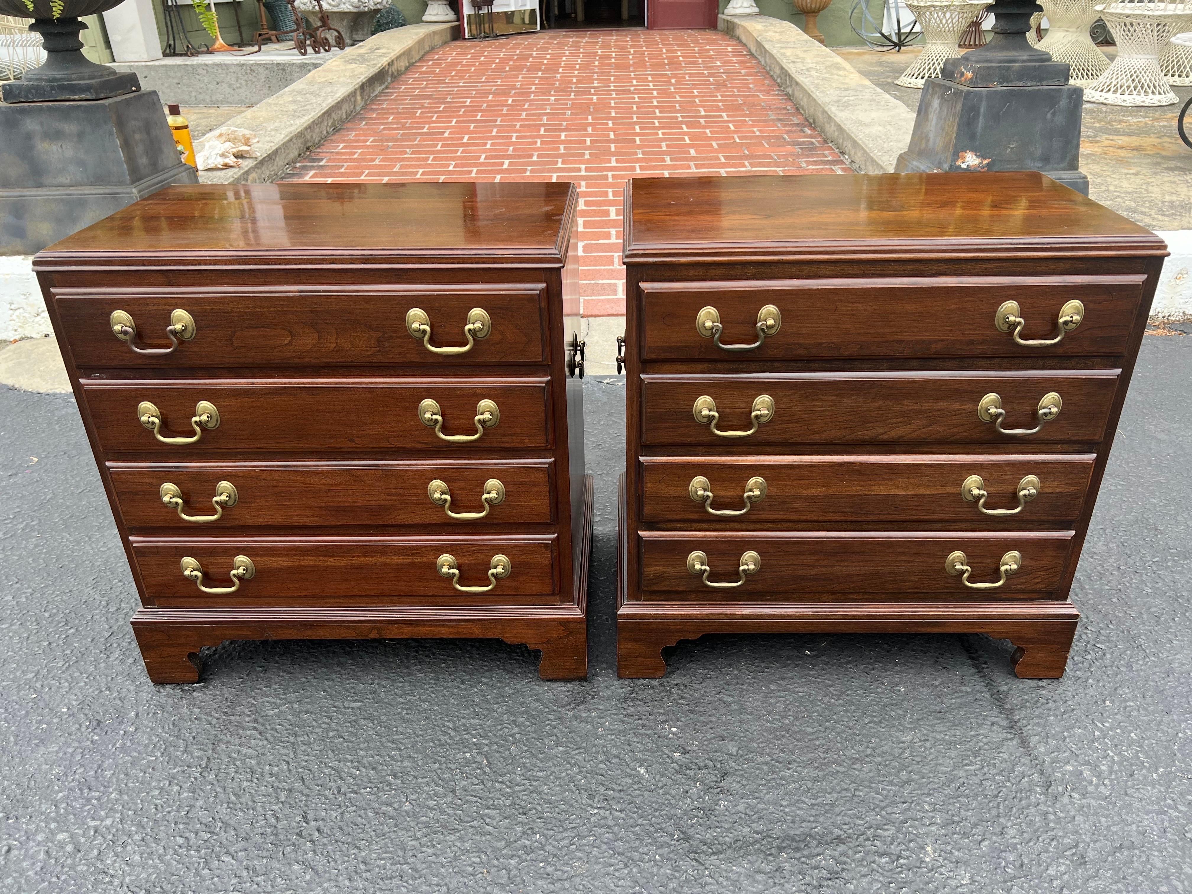 Pair of Ethan Allen Nightstands or End Tables  1