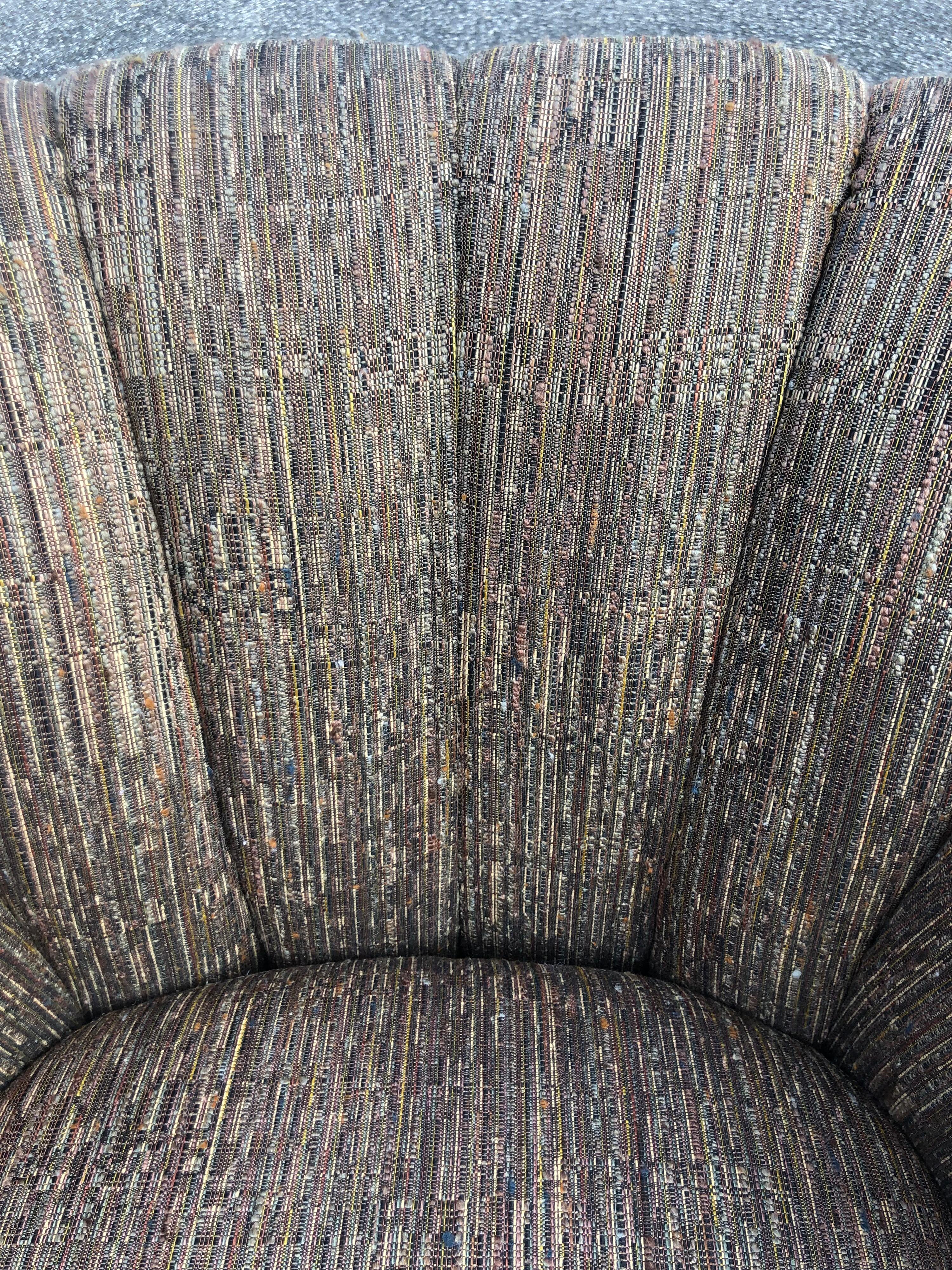 Paire de chaises pivotantes en gris A Silver texturé 12