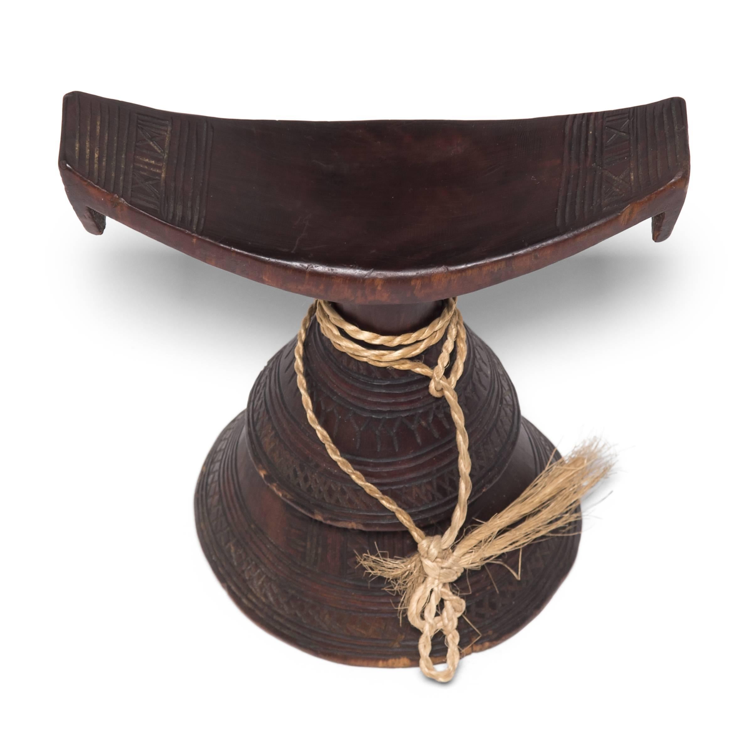 Wood Pair of Ethiopian Headrests