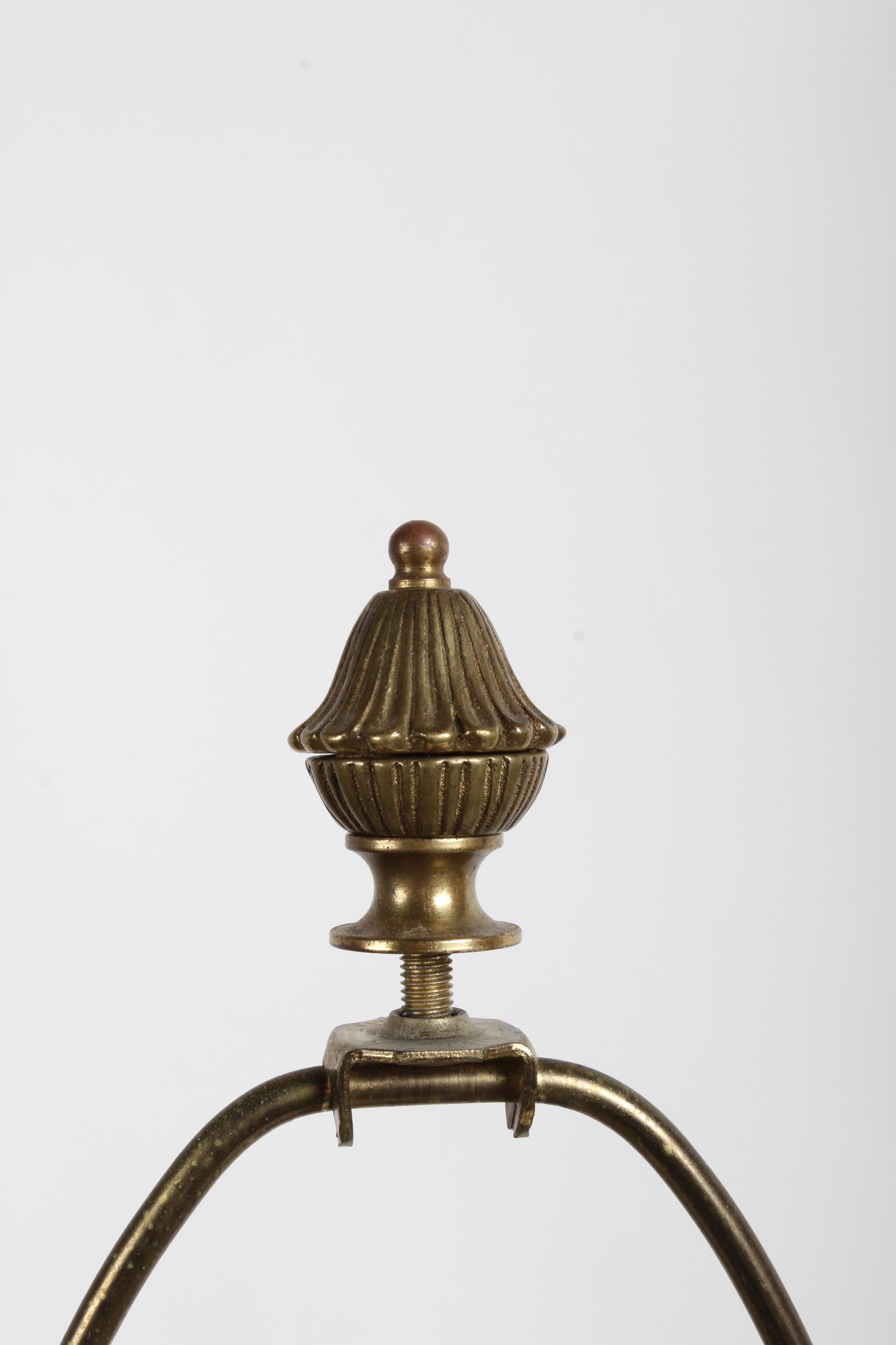 Mid-20th Century Pair of Etruscan Style Art Table Urn Lamps Hand-Painted Incised Greek Motifs For Sale