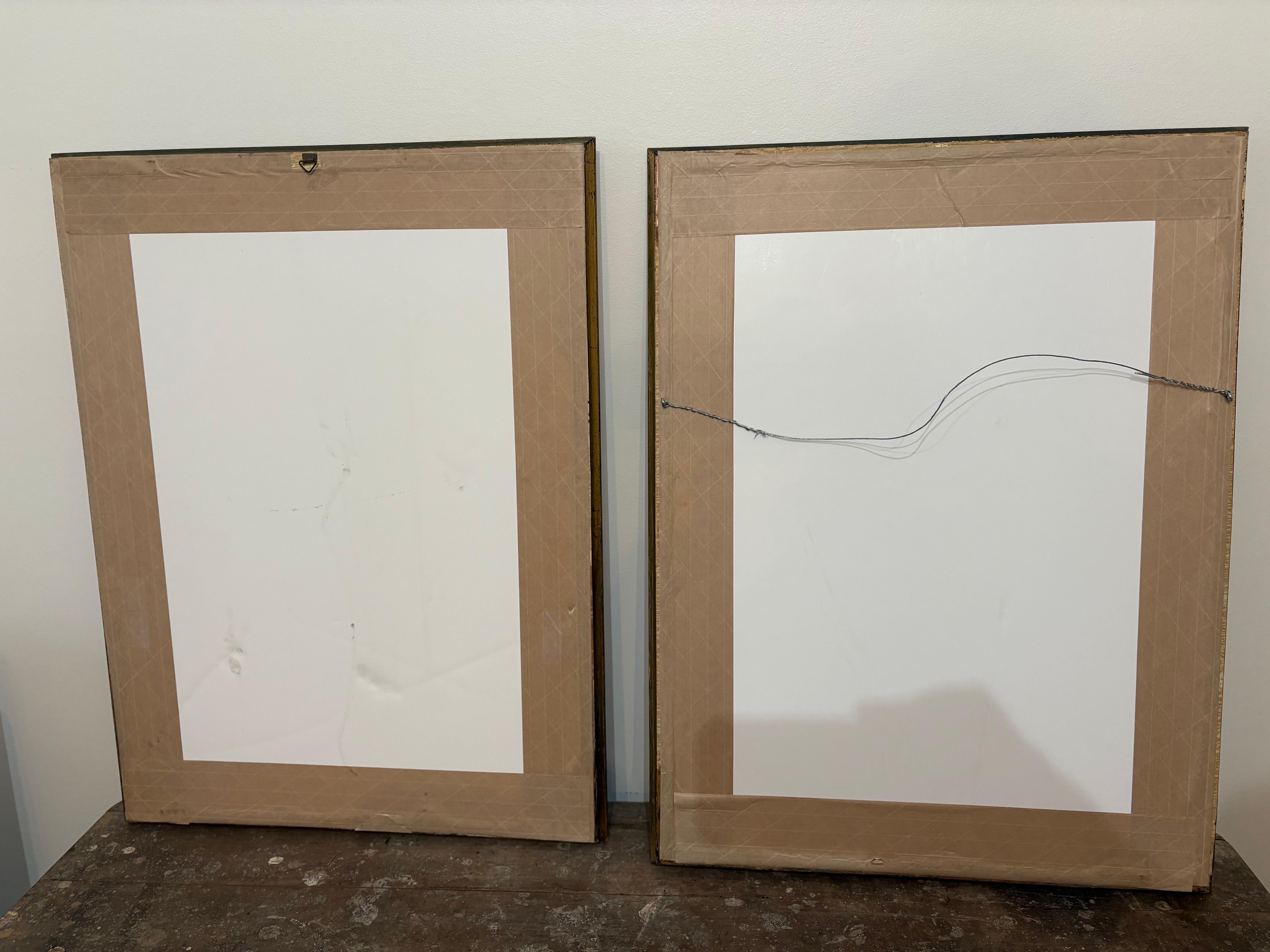 Paper Pair of Ettore Fagiuoli framed signed etchings of Venice and Verona For Sale