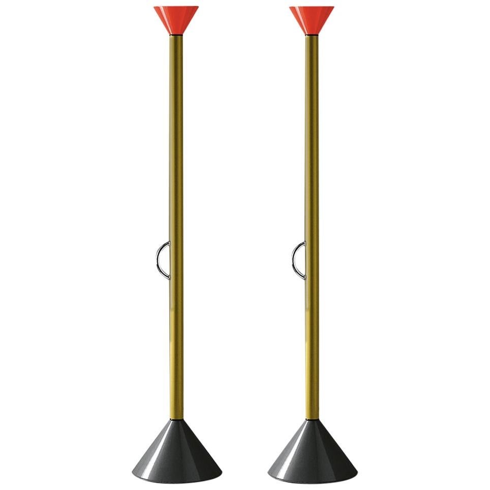 Pair of Ettore Sottsass Callimaco Floor Lamps for Artemide
