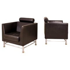 Pareja de sillones Ettore Sottsass East Side para Knoll, hacia 1980, Italia