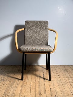 Ettore Sottsass Memphis Mandarin Chairs for Knoll w/ Bamboo Arms