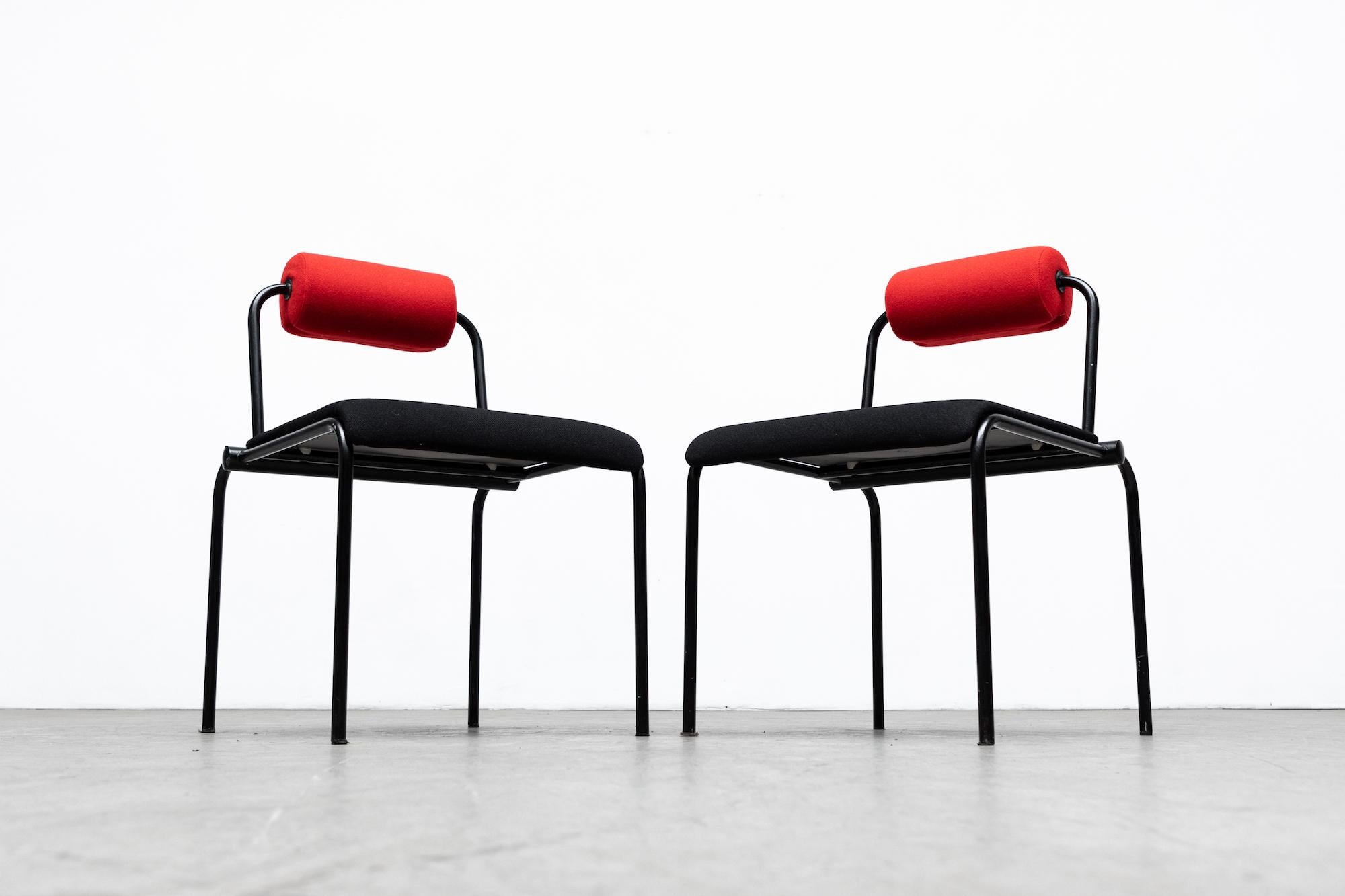 Pair of Ettore Sottsass Inspired MOD Italian Chairs 4