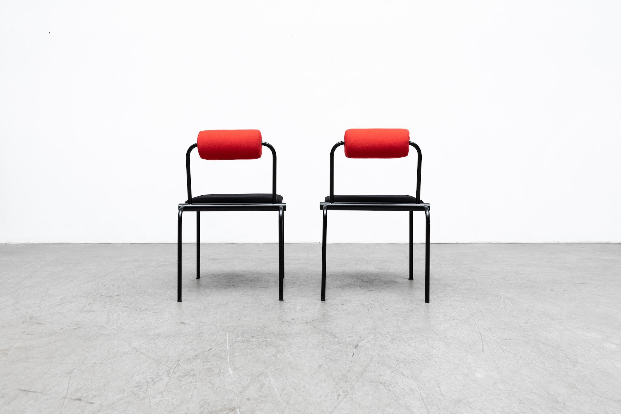 Pair of Ettore Sottsass Inspired MOD Italian Chairs 1