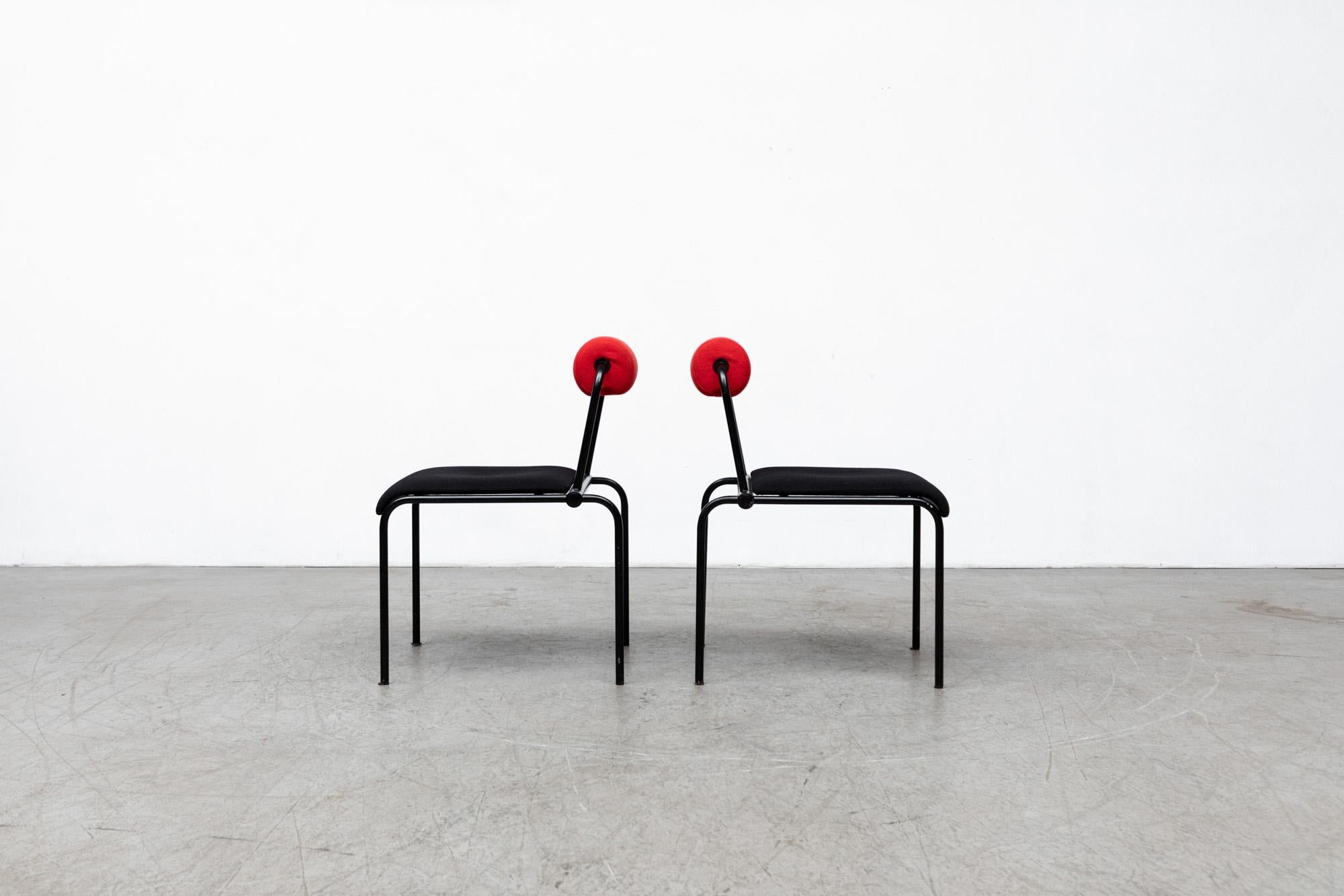 Pair of Ettore Sottsass Inspired MOD Italian Chairs 2