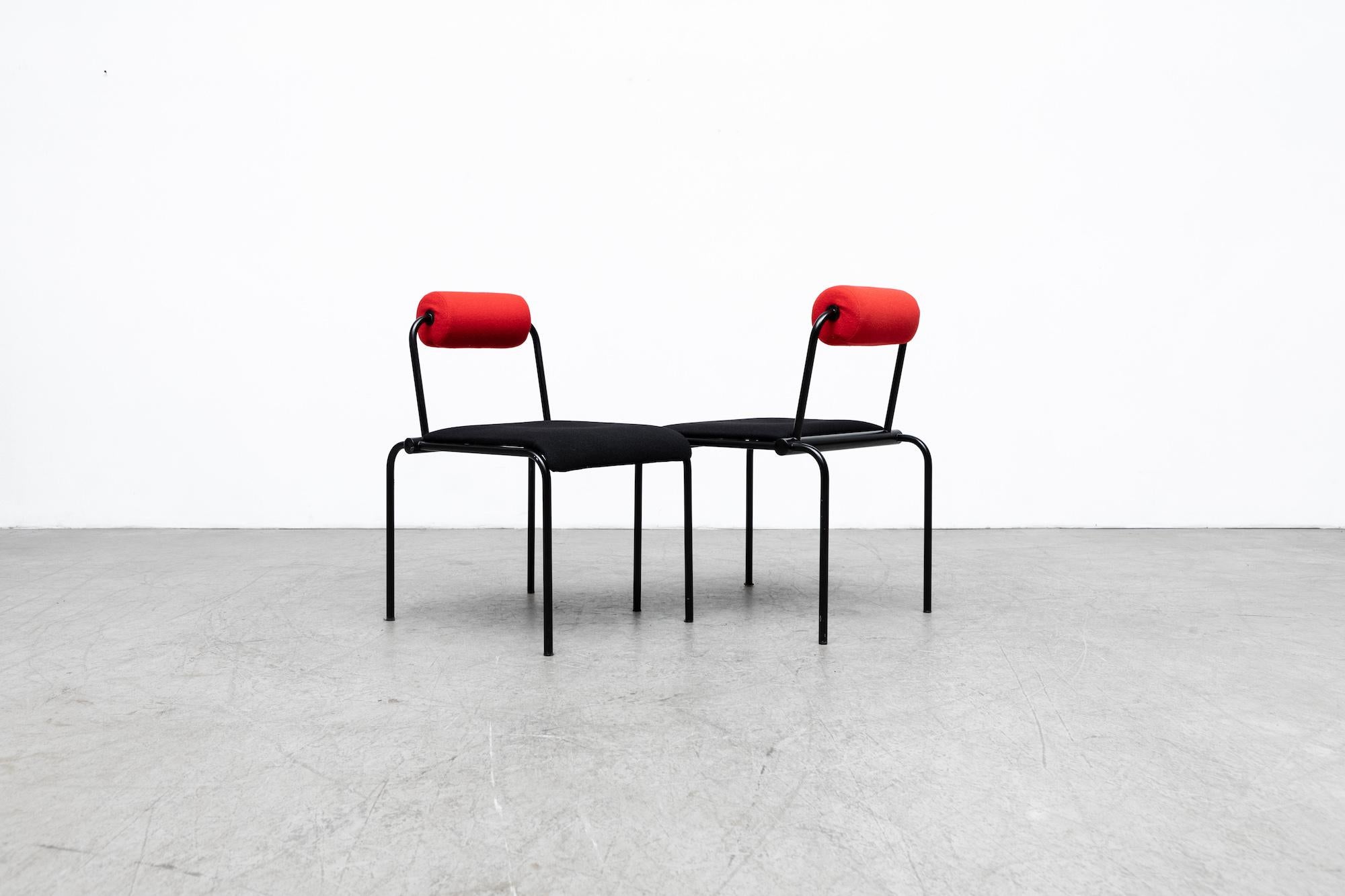 Pair of Ettore Sottsass Inspired MOD Italian Chairs 3