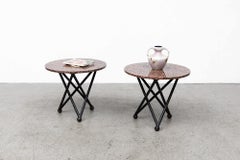 Pair of Ettore Sottsass Style Granite Side Tables