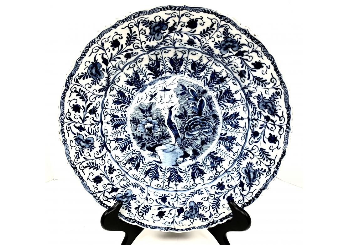 Chinoiseries Paire de chargeurs européens du XVIIIe siècle à glaçure bleue et blanche en vente