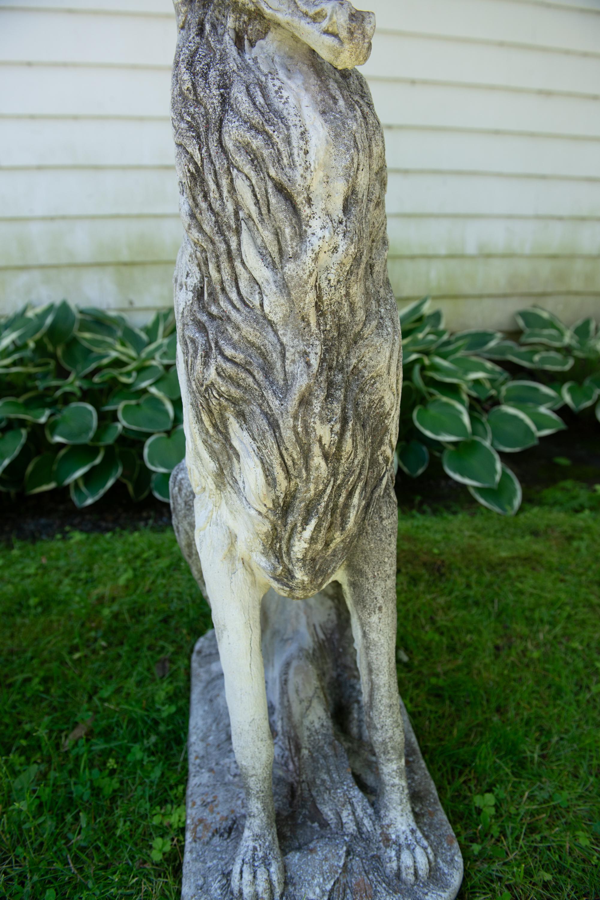 Pareja de Perros Borzoi Lobero Ruso Europeos de Tamaño Natural de los Años 30 en venta 11