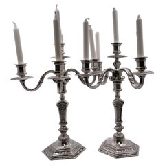 Silver Candle Holders