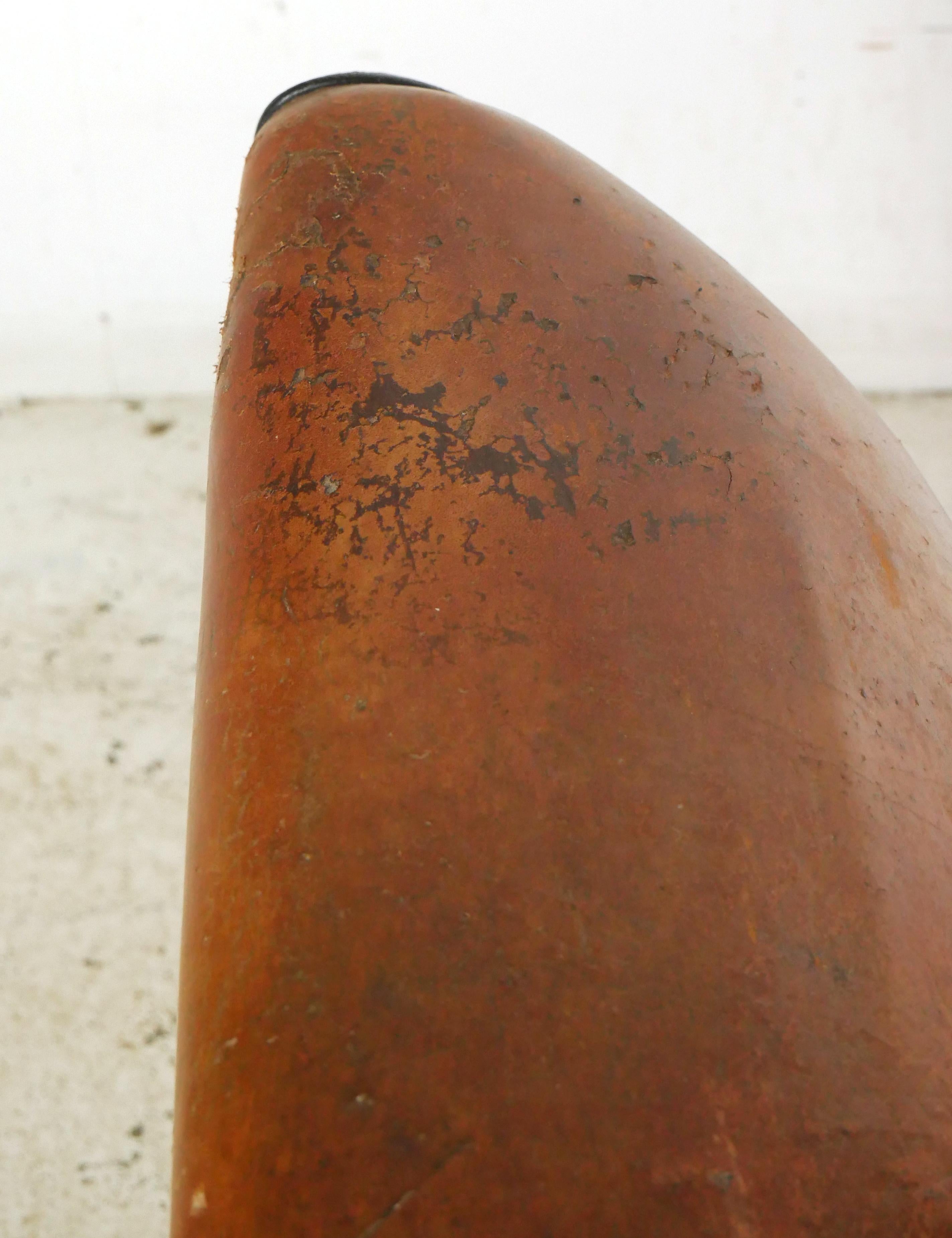 Pair of European French Brown Leather Club Chairs For Sale 7