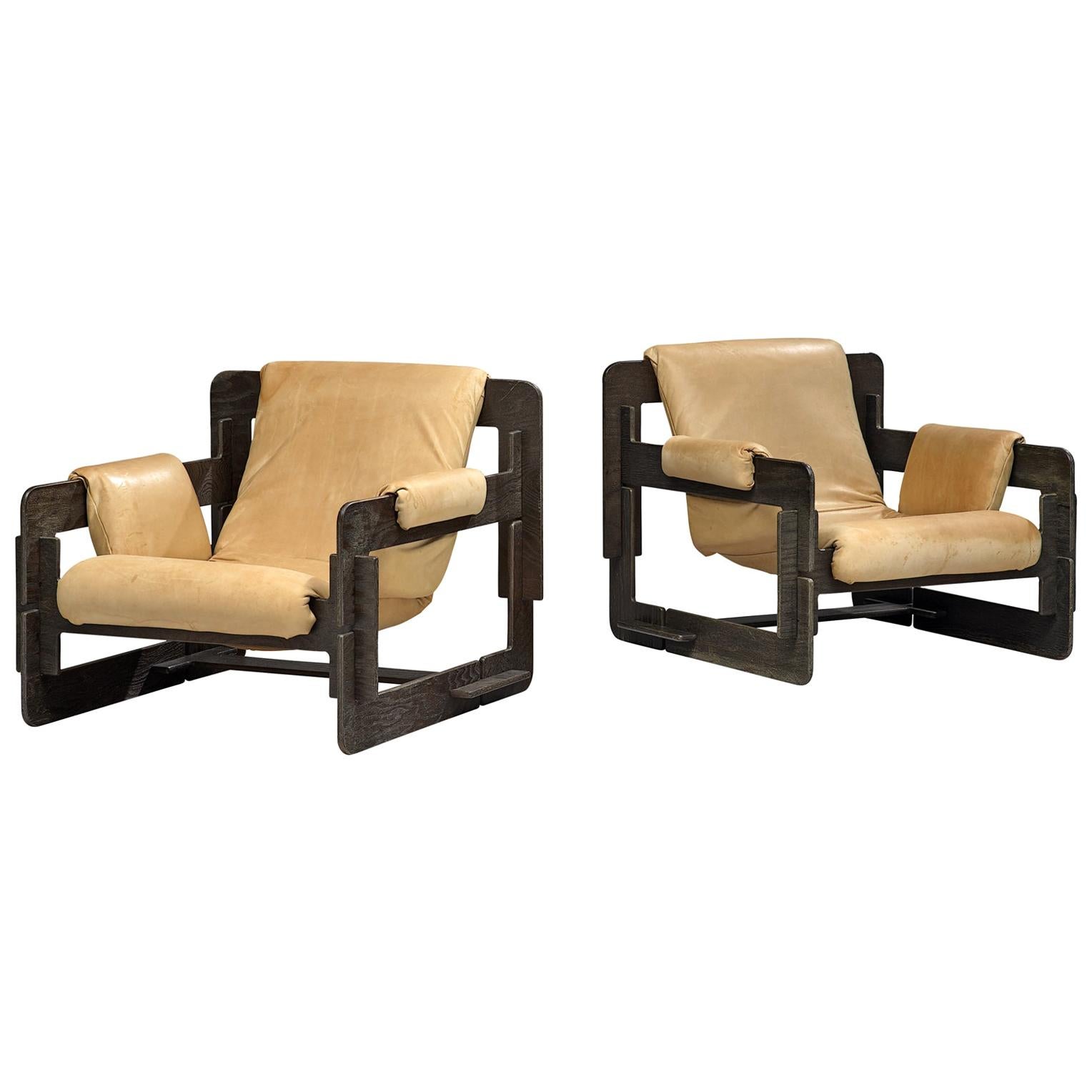 Arne Jacobsen Pair of Lounge Chairs for Fritz Hansen
