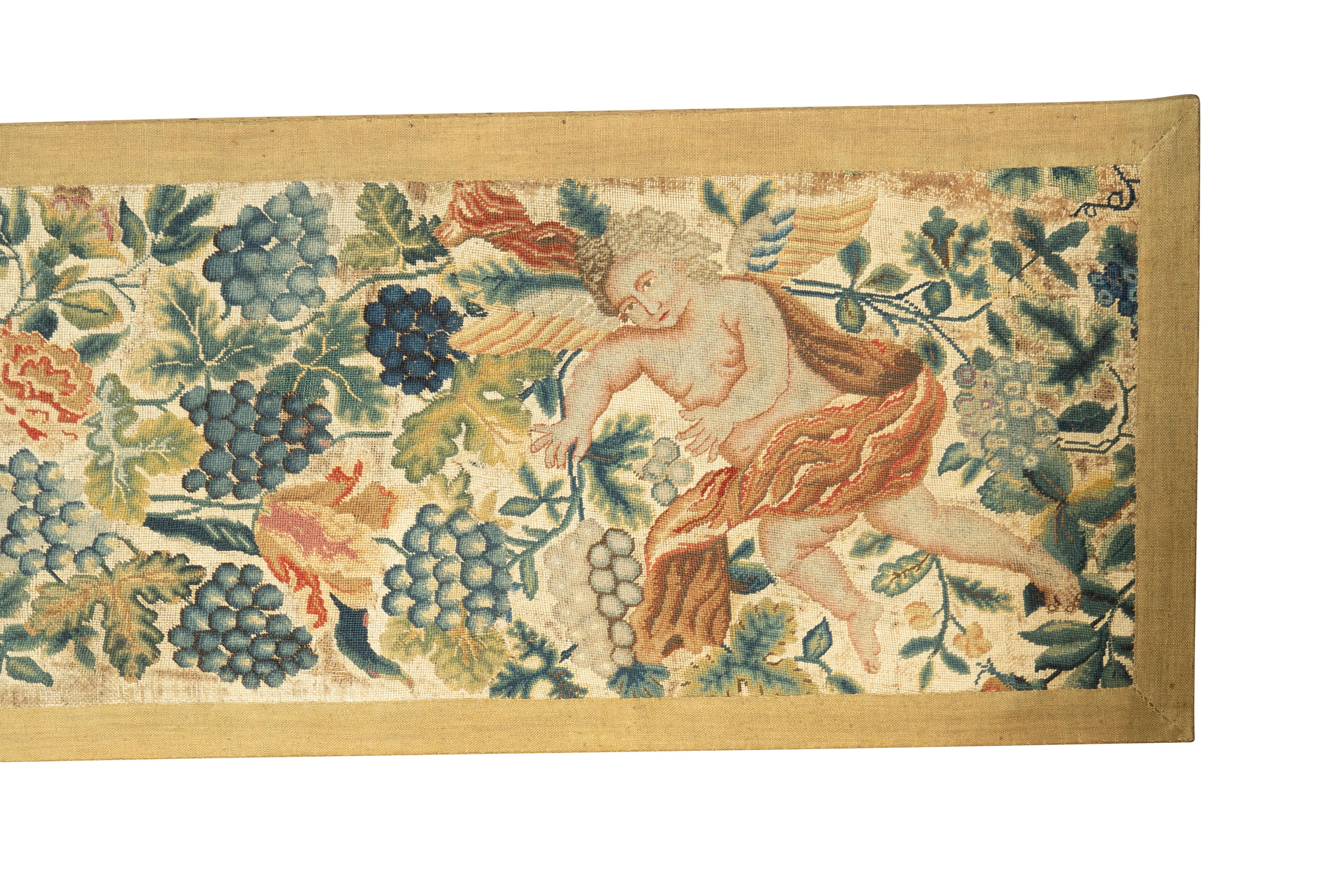 19th Century Pair Of European Needlepoint Panels For Sale