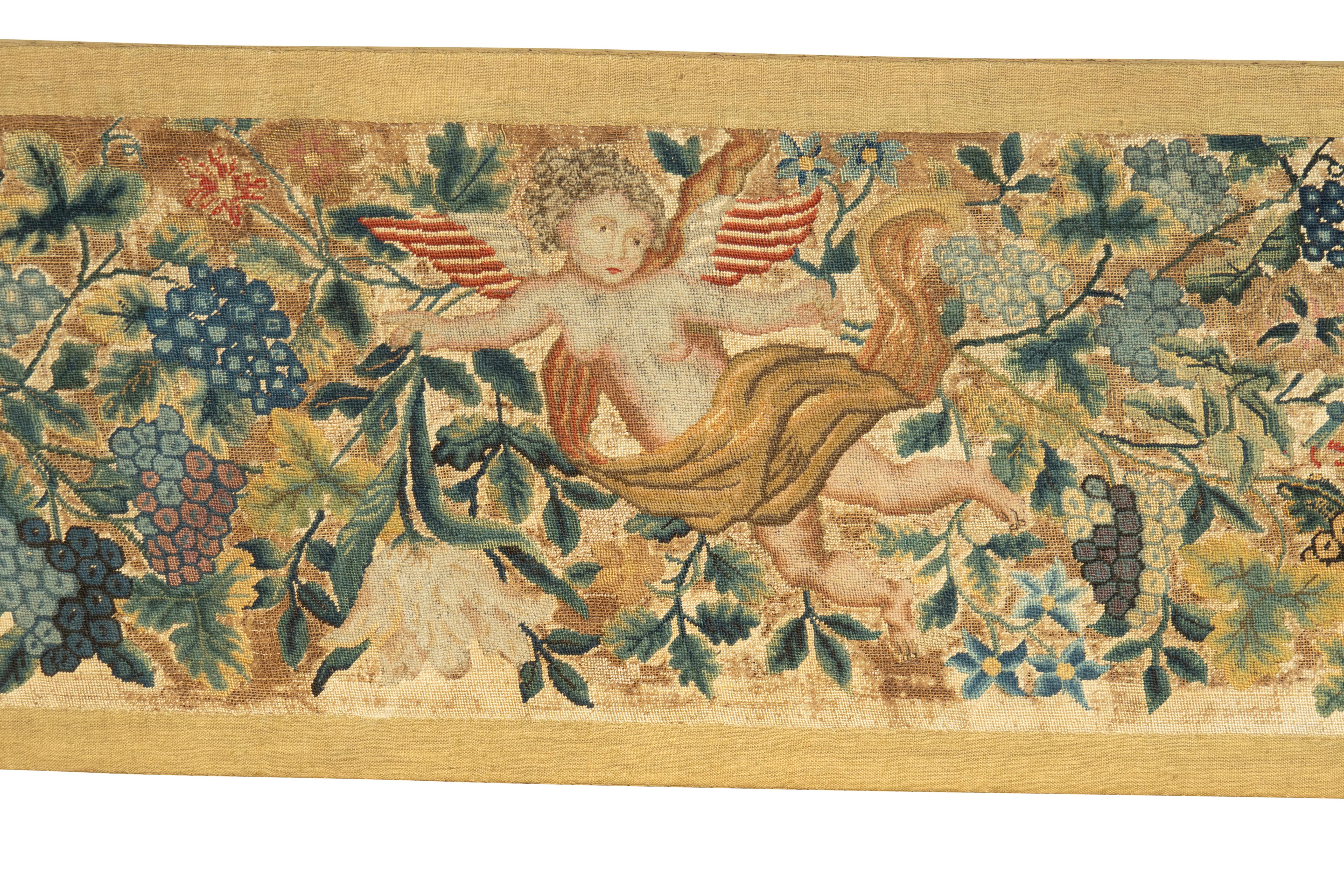 Pair Of European Needlepoint Panels For Sale 1