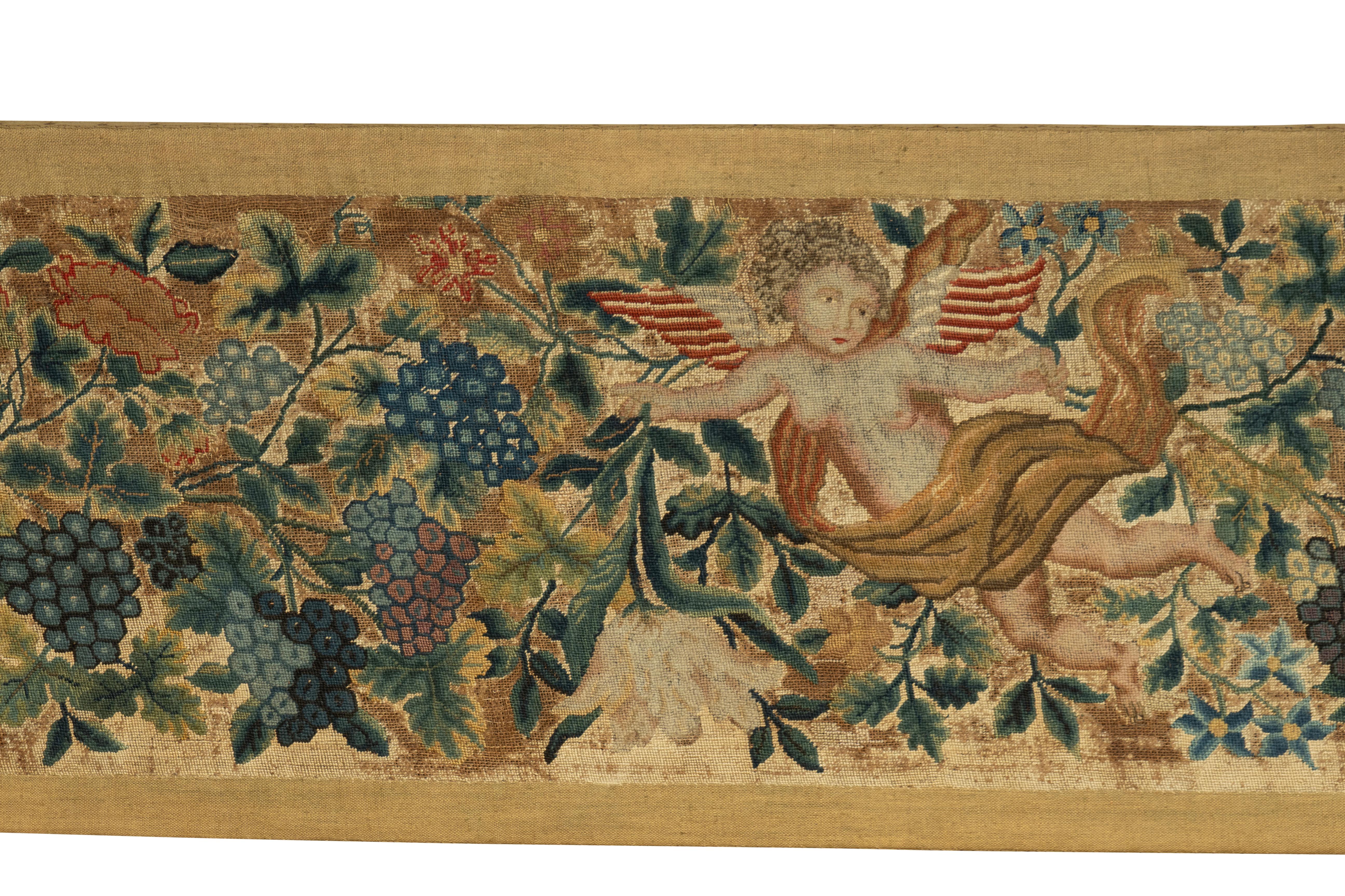 Pair Of European Needlepoint Panels For Sale 2