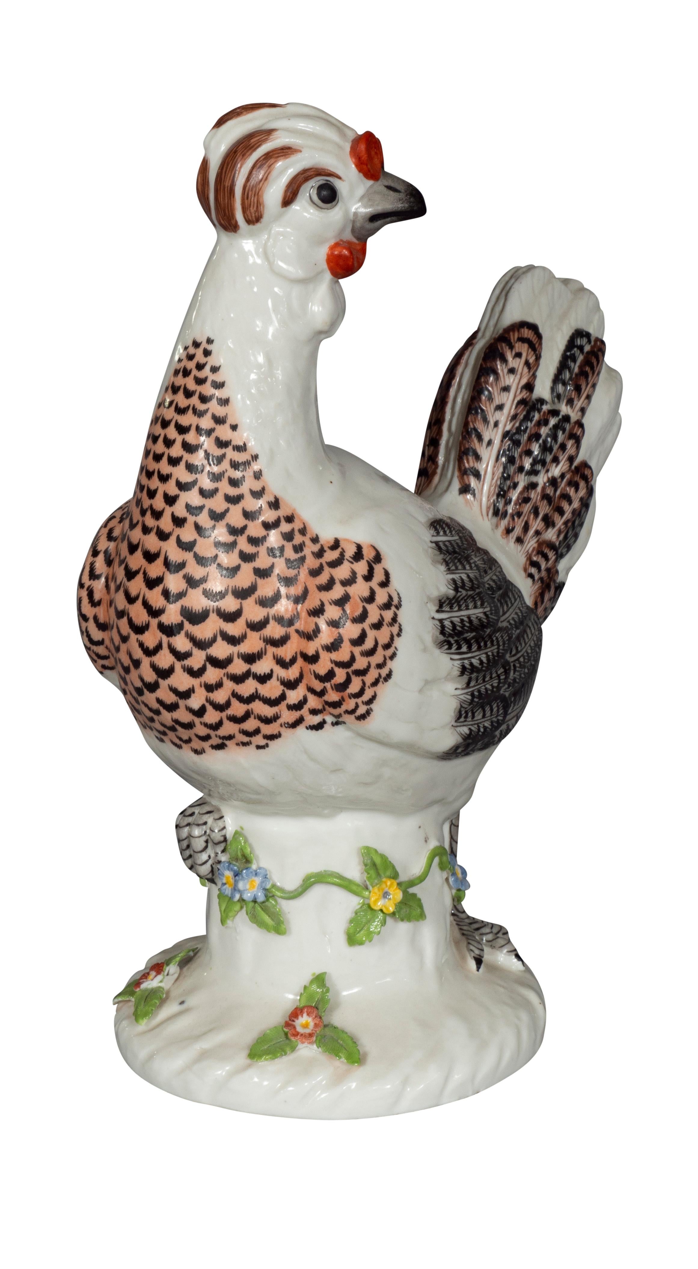 Pair of European Porcelain Roosters For Sale 8