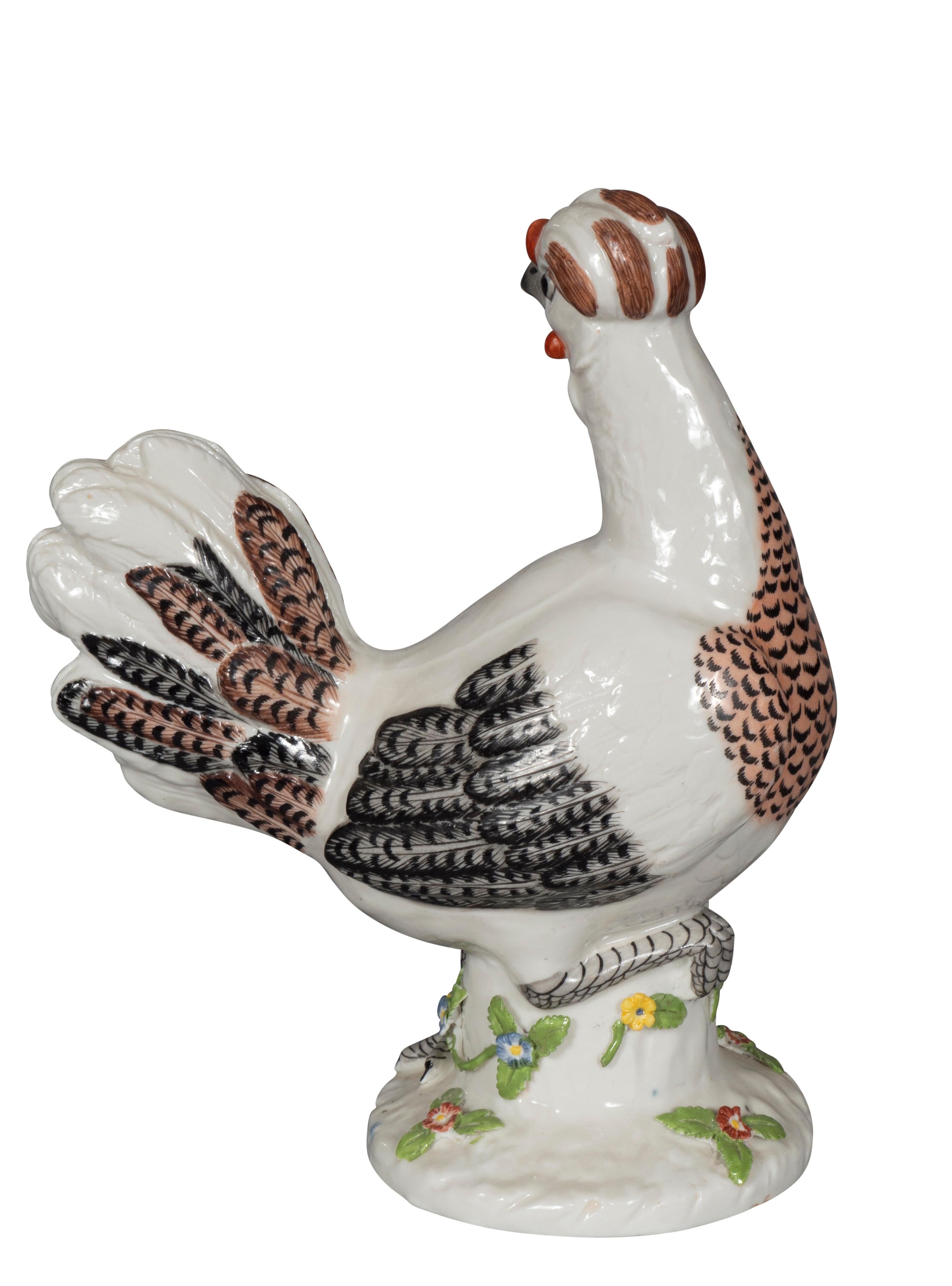 Pair of European Porcelain Roosters For Sale 10