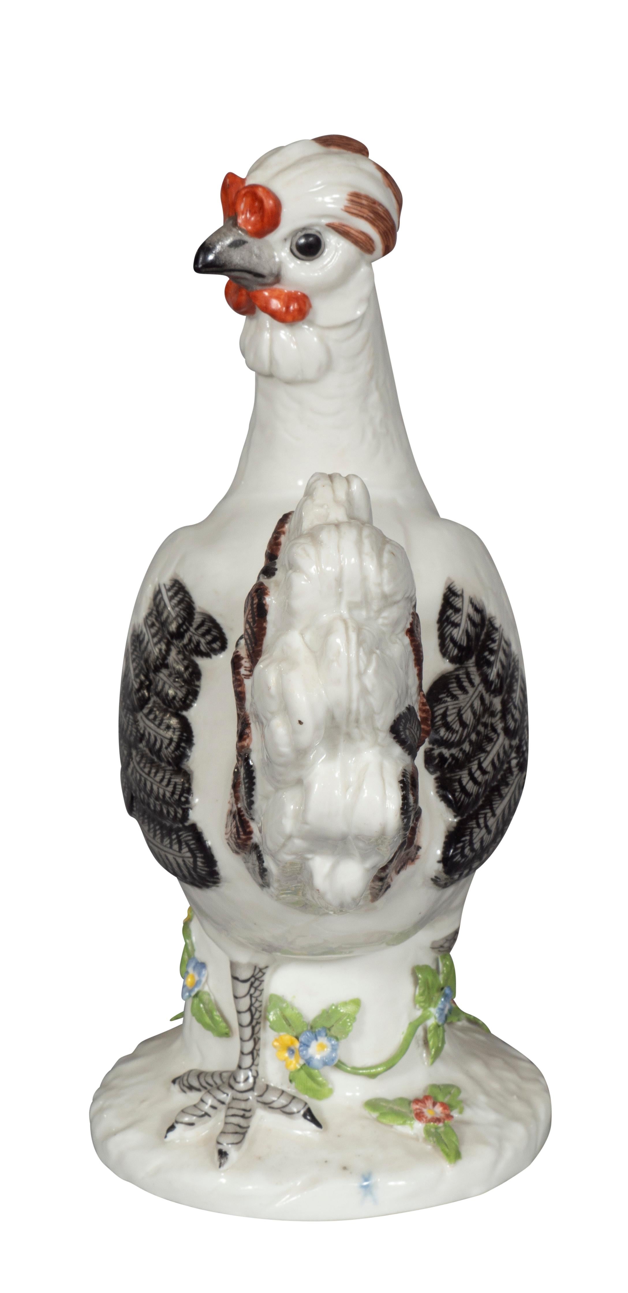 Pair of European Porcelain Roosters For Sale 11