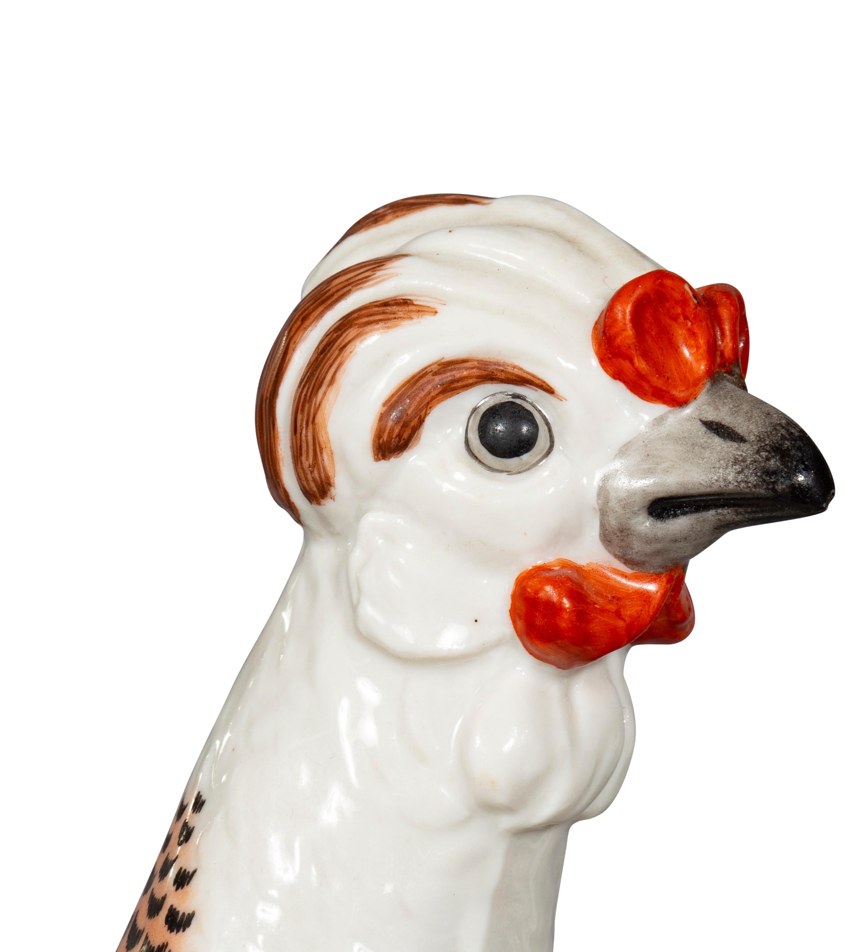 Pair of European Porcelain Roosters For Sale 14