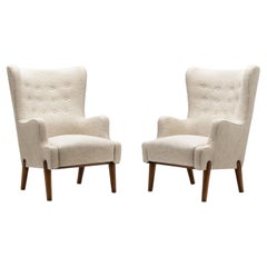 Pair of Eva and Nils Koppel Chairs for Slagelse Møbelværk, Denmark 1950s