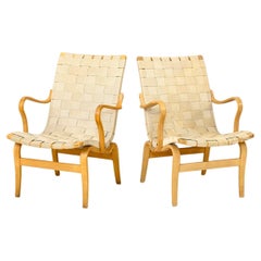Vintage Pair of 'Eva' armchairs by Bruno Mathsson