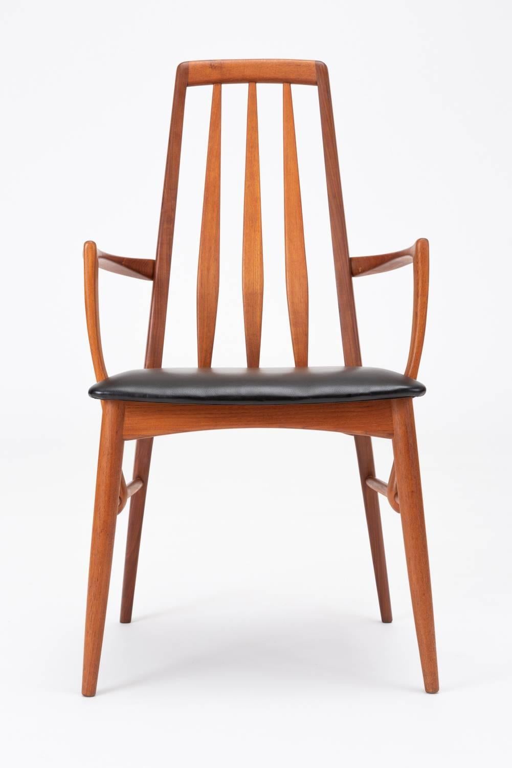 Scandinavian Modern Pair of Eva Captain Chairs by Niels Koefoed for Koefoeds Mobelfabrik