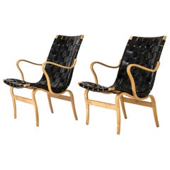 Pair of "Eva" Chairs by Bruno Mathsson for Karl Mathsson, Sweden, 1967