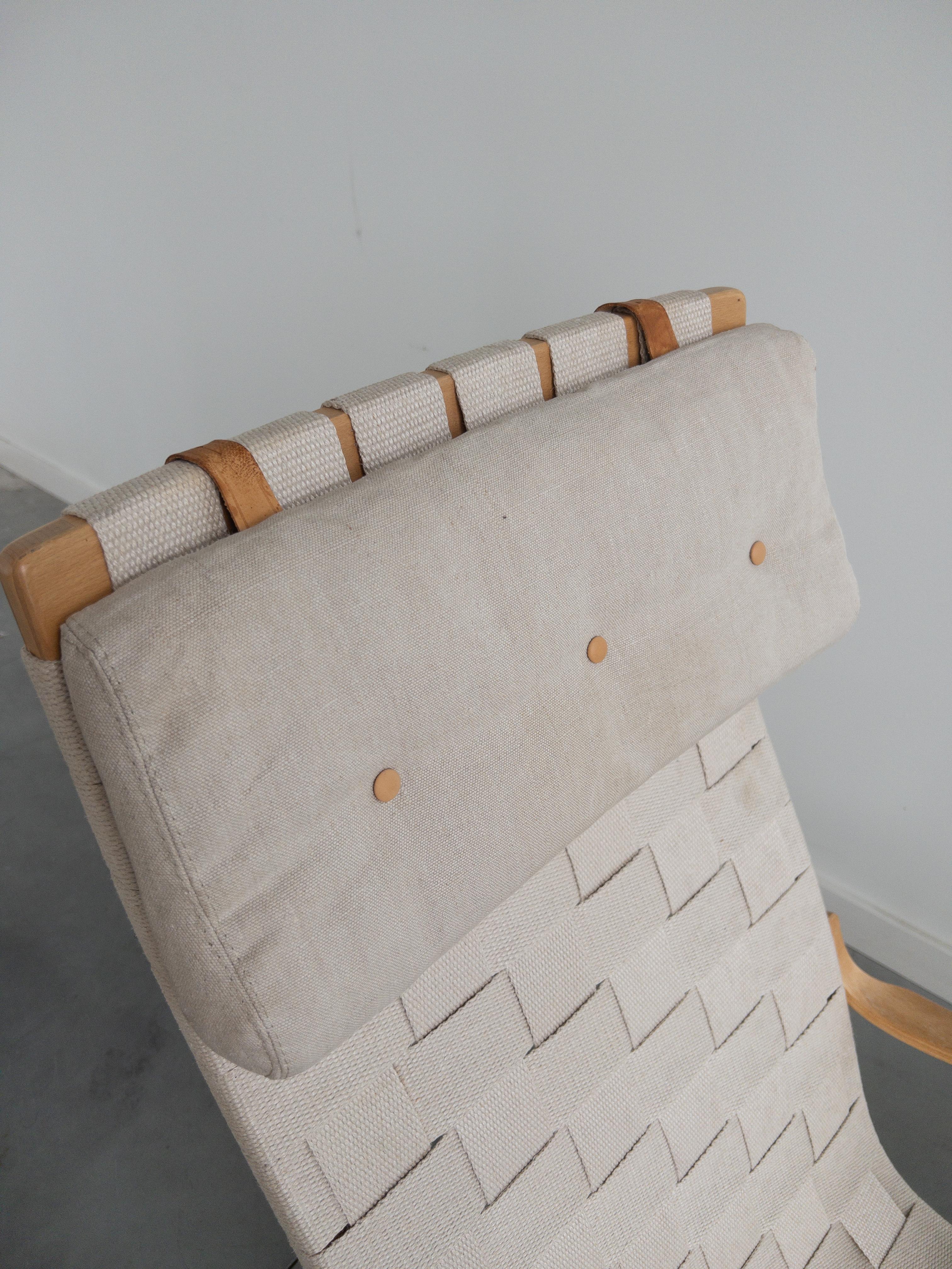 Late 20th Century Pair of 'Eva' Easy Lounge Chairs by Bruno Mathsson